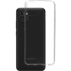 Case World Caseworld Samsung Galaxy A03 ile Uyumlu Kapak 1mm Süper Silikon Şeffaf Kılıf