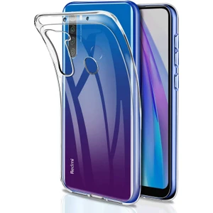 Case World Caseworld Xiaomi Redmi Note 8t ile Uyumlu Kapak 1mm Süper Silikon Şeffaf Kılıf