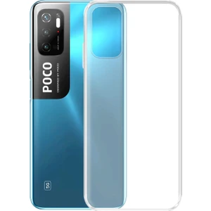 Case World Caseworld Xiaomi Poco M3 Pro ile Uyumlu Kapak 1mm Süper Silikon Şeffaf Kılıf