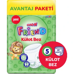 Friend 5 Numara Külot Bebek Bezi Fırsat Paketi - Cilt Dostu - 96 Adet