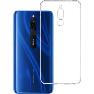 Case World Caseworld Xiaomi Redmi 8 ile Uyumlu Kapak 1mm Süper Silikon Şeffaf Kılıf