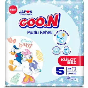 Mutlu Bebek 5 Numara Külot Bebek Bezi - 12 Saat Kuruluk - 24 Adet
