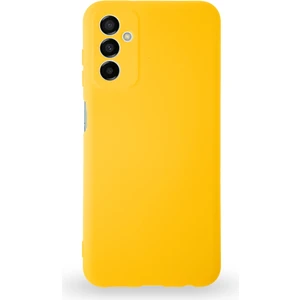 Caseart Samsung Galaxy M13 Kapak Içi Kadife Kamera Korumalı Lansman Silikon Kılıf - Sarı