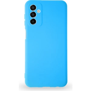 Caseart Samsung Galaxy M13 Kapak Içi Kadife Kamera Korumalı Lansman Silikon Kılıf - Mavi