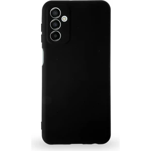 Caseart Samsung Galaxy M13 Kapak Içi Kadife Kamera Korumalı Lansman Silikon Kılıf - Siyah