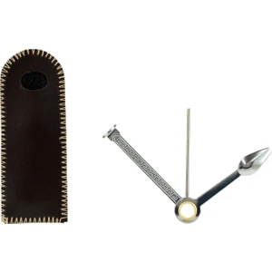 Metal Pipo Kaşığı Karıştırıcı Kılıflı