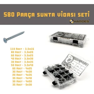 580 Parça Sunta Vidası Seti