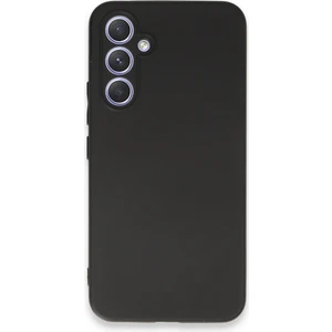 Caseart Samsung Galaxy A34 5g ile Uyumlu Kapak Mat Siyah Yumuşak Silikon Kılıf