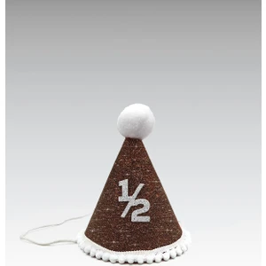 Kahverengi Altı Ay Kınası Yarım Yaş 1/2 Çocuk Mini Şapka