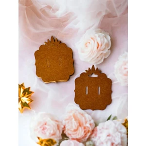 Tuğset Etiket Klips Toka Kartı - Bijüteri Kartı - Aksesuar Kartı/ Etiketi 25 Adet 11X9 Cm(Kraft)