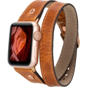 Apple Watch Uyumlu 42-44-45MM Slim Dt St V18 Deri Kordon