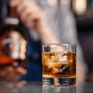 Isme Özel Tasarım Viski Kadehi