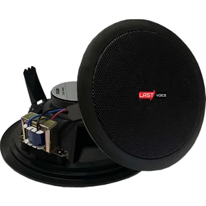 Tvx-6TB Trafolu Alçıpan Tavan Hoparlörü (Siyah 16 cm 30 Watt)