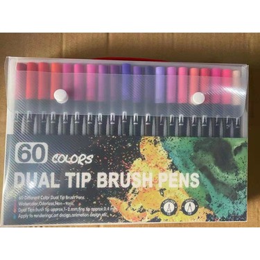 Corslet Art Markers Dual Brush Pens for Coloring, 60 Artist  Colored Marker Set - Fine and Brush Tip Pen Art Supplier for Kids Adult  Coloring Books, Bullet Journaling, Drawing