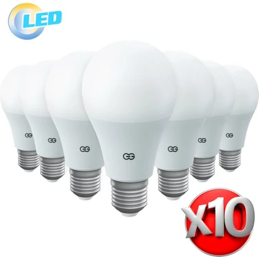 Günsan Elektrik 10'lu LED Ampul 15W Gün Işığı E27 (4000K