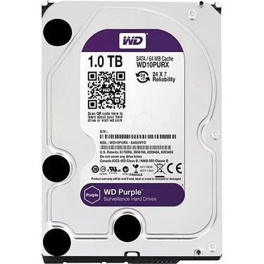 WD 1tb Wd Purple Sata 6gb/s 64MB Dv 7X24