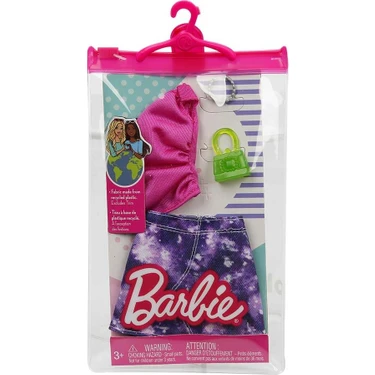 Barbie'nin Son Moda Kıyafetleri FND47 - Mor Batik