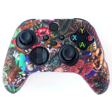 Konsol İstasyonu Xbox Series Renkli Desenli Kol Koruyucu Kılıf 9. Nesil Uyumlu Yedek