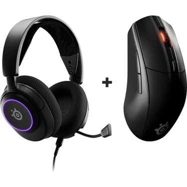 Steelseries Arctis Nova 3 Multi-System Oyuncu Kulaklığı + Rival 3 Wireless ve Bluetooth Optik