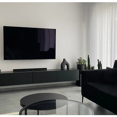 Joy Tv Ünitesi Tv Sehpası Alt Modül Siyah 240 Cm Mdf JOY TV ÜNİTESİ