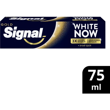 Signal White Now Gold Anında Leke Karşıtı Diş Macunu Kahve ve Sigara Lekelerine Etkili