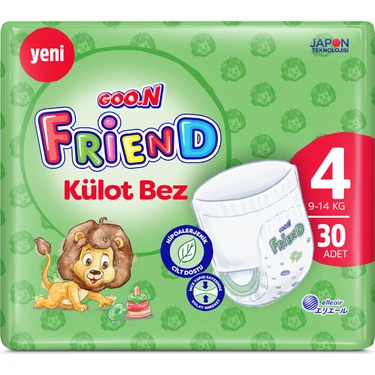 Goo.N Friend 4 Numara Külot Bebek Bezi - Cilt Dostu - 30