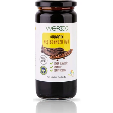 Wefood Organik Keçiboynuzu Özü 640 gr (Soğuk Sıkım)