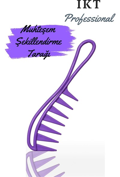 Ikt Professional Saç Şekillendirme Tarağı Mor