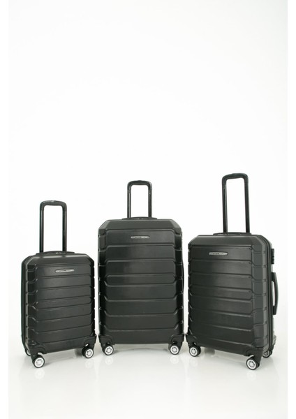 Abs Kırılmaz Üçlü Valiz Seyahat Seti