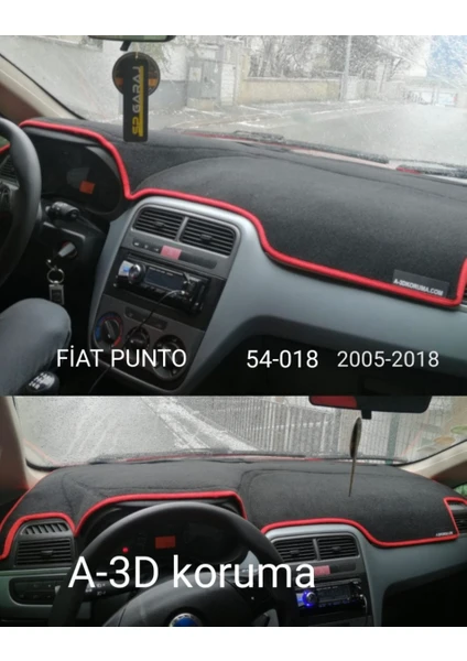 Vintage Oto Aksesuar Fiat Punto 2005-2018 Torpido Koruyucu