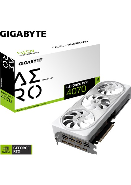 Gıgabyte RTX4070 Aero Oc Nvidia 12GB GDDR6X Ekran Kartı GV-N4070AERO OC-12GD