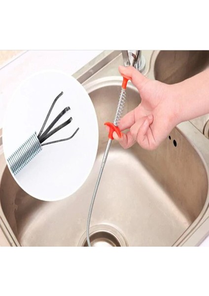 Esnek Lavabo Tıkanıklık Açıcı Tel (61 Cm)