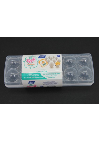 Eggo 12 Bölmeli Şeffaf Yumurta Saklama Kabı