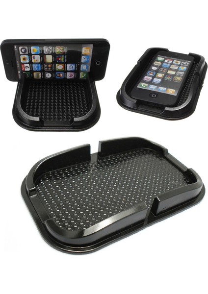 Havuzlu Torpido Üstü Telefon Navigasyon Standı Kaydırmaz Ped