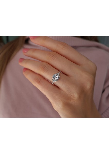 Baget Pırlantalı Gökyüzü Yüzük 0447R0034 fırsatları