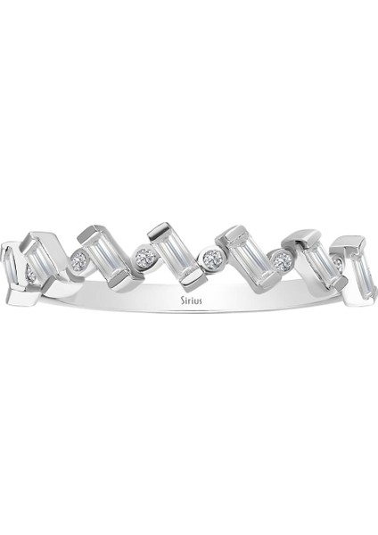Baget Pırlanta Taşlı Modern Yarım Tur Yüzük 0447R0019 fiyatları