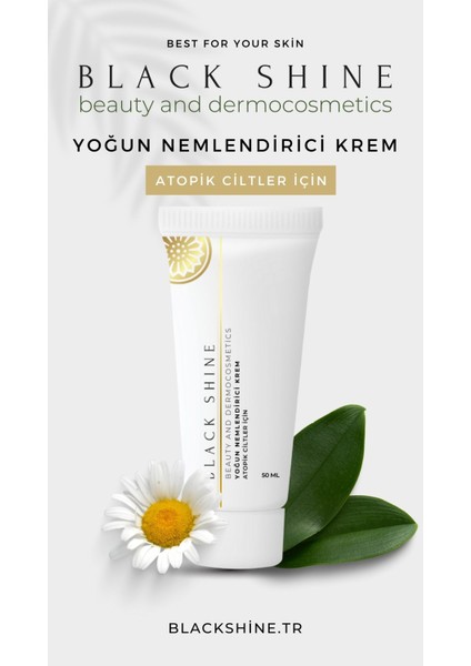 Black Shine Yoğun Nemlendirici Krem 24 Saat Etkili Günlük Cilt Bakım Kremi 50 ml