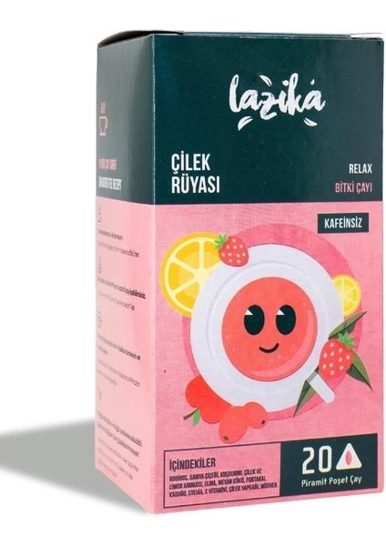 Çilek Rüyası Bitki Çayı 18'li Piramit Poşet 2li Set fiyatları