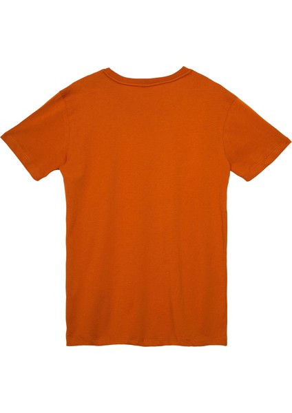 Keçi Motifli Unisex Tişört - Tütün - M