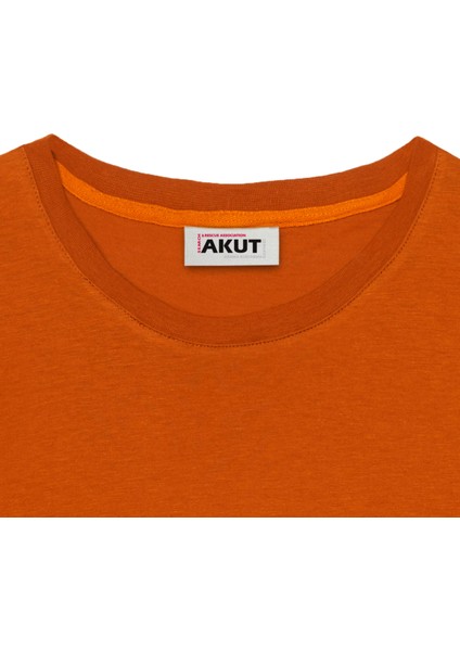Keçi Motifli Unisex Tişört - Tütün - M
