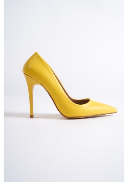 Lapita Sarı Ince Yüksek Topuklu Stiletto