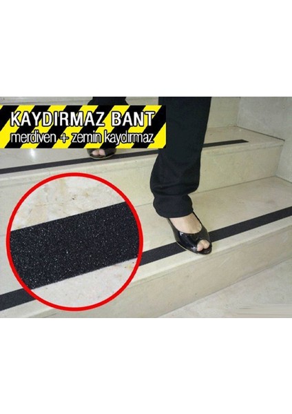 Merdiven ve Zemin Kaydırmaz Bant (25 mm x 5 Metre)