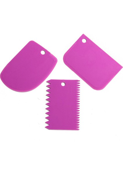Hamur Kesici (3'lü) Kazıyıcı Dekoratif Set