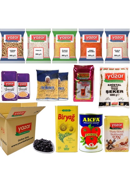 Ramazan Paketi 13 Parça 21,5 Kg.