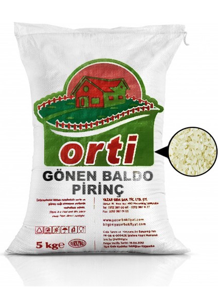 Gönen Baldo Pirinç 5 Kg.