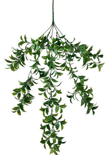 Yapay Koyu Yeşil Limon Çiçeği 5 Dallı Sarkıt 80X50