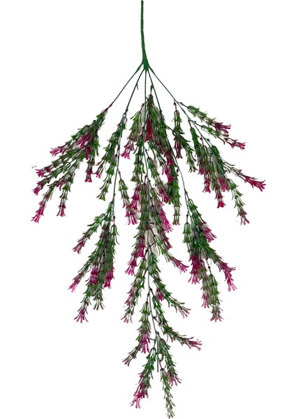 Yapay Fuşya Detaylı Lotus Çiçeği Sarkıt 80X50