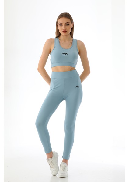 Spor Sukuba Kumaş Kaplı Badi Atlet & Lastikli Yüksek Bel Tayt Takım fiyatları