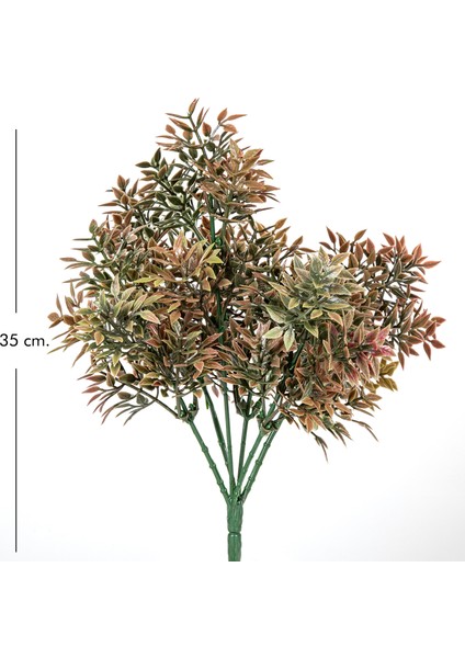 Yapay Fesleğen Kahverengi 35 Cm. Uv Korumalı - Dış Mekan Uyumlu fırsatları