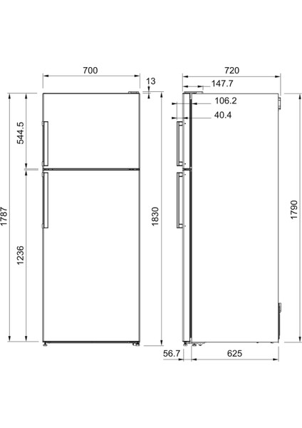 Ffrf 478 Nf Xs F 434 Lt Inox Solo Buzdolabı